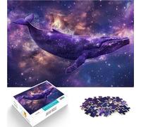 Puzzle 1000 pezzi per adolescenti Nebulosa Spaziale Balena giocattoli educativi per l'apprendimento Migliorare l'amore tra le coppie 38x26cm
