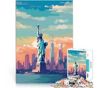 Puzzle 1000 pezzi per adolescenti New York City retrò Giocattolo educativo intellettuale decomprimente Collezione di artisti, Belle arti 75x50cm