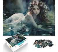 Puzzle 1000 pezzi per adolescenti Ninfa dell'acqua Difficile da completare ma divertente e umoristico Giocattoli per la decorazione della casa 52x38cm