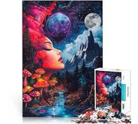 Puzzle 1000 pezzi per adolescenti Notte da sogno nella foresta Per il divertimento in famiglia Migliorare l'amore tra le coppie 75x50cm