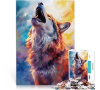 Puzzle 1000 pezzi per adolescenti Notte del lupo Giocattolo educativo intellettuale decomprimente Migliorare l'amore tra le coppie 38x26cm