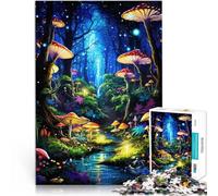 Puzzle 1000 pezzi per adolescenti Notte nella foresta incantata giochi divertenti per famiglie offerte come regali per tutta la famiglia 38x26cm