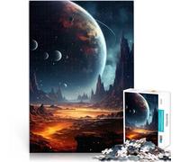 Puzzle 1000 pezzi per adolescenti Nuova casa su un pianeta perduto Gioco rompicapo Decorazione murale Regali unici per compleanno e Natale 38x26cm
