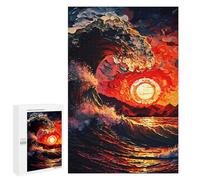 Puzzle 1000 pezzi per adolescenti Ocean Wave Sunset -3 puzzle per adulti gioco di pensiero analisi e logica 1000 pezzi