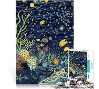 Puzzle 1000 pezzi per adolescenti Oceano sottomarino di notte Vacanza a casa: uccidere il tempo è ideale come regalo per tutta la famiglia 75x50cm