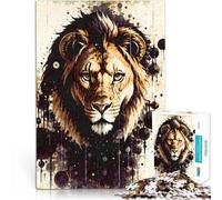 Puzzle 1000 pezzi per adolescenti Opera d'arte del leone Antistress Vacanza in patria Uccidere il tempo Decorazioni e regali unici per la casa 38x26cm