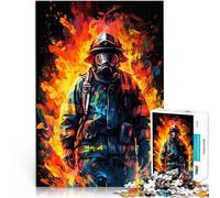 Puzzle 1000 pezzi per adolescenti Opera d'arte del pompiere giocattoli educativi per l'apprendimento perché è ideale come regalo per tutta la famiglia 52x38cm