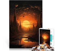 Puzzle 1000 pezzi per adolescenti Opera d'arte sullo skyline della città apprendimento educativo è ideale come regalo per tutta la famiglia 38x26cm