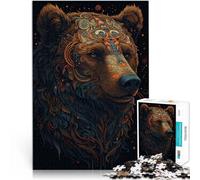 Puzzle 1000 pezzi per adolescenti Orso immaginario Difficile da completare ma divertente e umoristico Migliorare l'amore tra le coppie 52x38cm