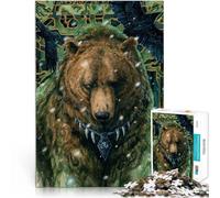 Puzzle 1000 pezzi per adolescenti Orso Odino Giocattoli che creano dipendenza e sfidano l'intelligenza del cervello grande regalo 38x26cm