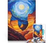 Puzzle 1000 pezzi per adolescenti Paesaggi e simboli di bellezza attraverso gli Stati Uniti Fan Painting Difficile e sfidante Idee regalo 38x26cm