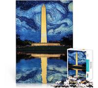 Puzzle 1000 pezzi per adolescenti Paesaggi e simboli di bellezza negli Stati Uniti 63 sfida educativa Lista dei desideri con Babbo Natale 38x26cm