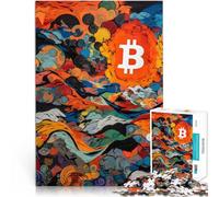 Puzzle 1000 pezzi per adolescenti Paesaggio da sogno di Bitcoin Giocattolo educativo per l'apprendimento Decorazioni e regali unici per la casa 75x50cm