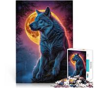 Puzzle 1000 pezzi per adolescenti Paesaggio del lupo mannaro Gioco intellettuale giocattolo Regalo di compleanno, regali, arte murale 38x26cm