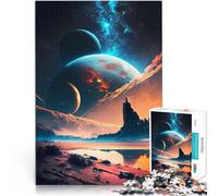 Puzzle 1000 pezzi per adolescenti Paesaggio della costa galattica Gioco pratico con pezzi completamente interconnessi di forma casuale 52x38cm