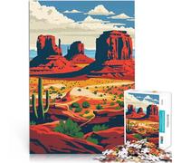 Puzzle 1000 pezzi per adolescenti Paesaggio della Monument Valley Giochi di relax con pezzi completamente interconnessi di forma casuale 52x38cm