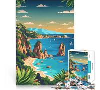 Puzzle 1000 pezzi per adolescenti paesaggio della Sardegna Gioco di famiglia antistress sfida difficile Migliorare l'amore tra le coppie 75x50cm