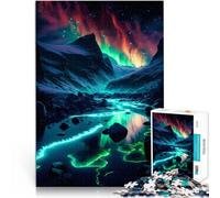 Puzzle 1000 pezzi per adolescenti Paesaggio dell'aurora per il giocattolo di sfida del gioco educativo è ideale come regalo per tutta la famiglia 38x26cm