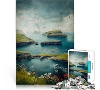 Puzzle 1000 pezzi per adolescenti Paesaggio dell'isola Giocattoli educativi per l'apprendimento Giochi per famiglie Un'opera d'arte 38x26cm