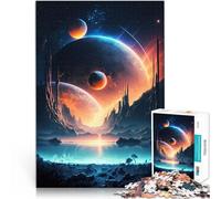 Puzzle 1000 pezzi per adolescenti Paesaggio dell'orizzonte galattico Giocattoli educativi Decorazione murale Regali unici per compleanno e Natale 75x50cm