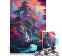 Puzzle 1000 pezzi per adolescenti paesaggio fantastico 15 Sfida di gioco educativo giocattolo Migliorare l'amore tra le coppie 38x26cm