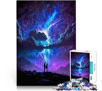 Puzzle 1000 pezzi per adolescenti Paesaggio fantasy del tuono Per il divertimento in famiglia Migliorare l'amore tra le coppie 38x26cm