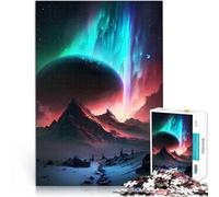 Puzzle 1000 pezzi per adolescenti Paesaggio montano cosmico Allena il tuo cervello e le tue mani Gioco educativo per compleanno e Natale 75x50cm