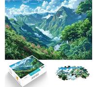 Puzzle 1000 pezzi per adolescenti Paesaggio montano fantastico Allena il tuo cervello e le tue mani Gioco educativo per compleanno e Natale 38x26cm