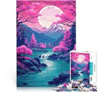 Puzzle 1000 pezzi per adolescenti Paesaggio montano giapponese Gioco intellettuale giocattolo offerte come regali per tutta la famiglia 38x26cm
