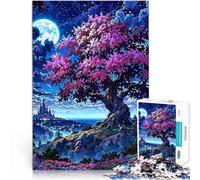 Puzzle 1000 pezzi per adolescenti Paesaggio notturno fantasy Sfida di gioco educativo giocattolo Collezione di artisti, Belle arti 75x50cm