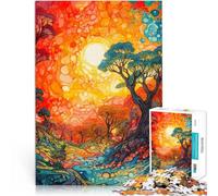 Puzzle 1000 pezzi per adolescenti Paesaggio psichedelico Giocattoli Giochi Educativi Antistress Adatto per la decorazione del desktop 75x50cm