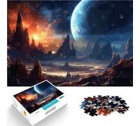Puzzle 1000 pezzi per adolescenti Paesaggio spaziale Antistress Vacanza in patria Uccidere il tempo Lista dei desideri con Babbo Natale 75x50cm