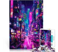 Puzzle 1000 pezzi per adolescenti Paesaggio urbano notturno 1 Per il divertimento in famiglia Gioco educativo per compleanno e Natale 52x38cm