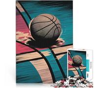 Puzzle 1000 pezzi per adolescenti Pallacanestro d'epoca Giocattoli educativi per l'apprendimento Giochi per famiglie Idee regalo 38x26cm