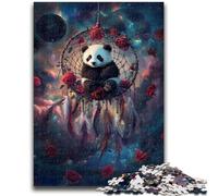 Puzzle 1000 pezzi per adolescenti Panda Dream Catcher 1000 pezzi per adulti, giocattoli educativi per l'apprendimento Giochi per famiglie Regali e compleanni unici 38x26cm