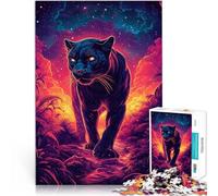 Puzzle 1000 pezzi per adolescenti Pantera Astrale della Nebulosa di Mezzanotte Sollievo dallo stress Giocattoli per la decorazione della casa 75x50cm