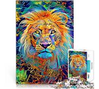 Puzzle 1000 pezzi per adolescenti Panthera leo Difficile da completare ma divertente e umoristico è ideale come regalo per tutta la famiglia 38x26cm
