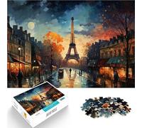 Puzzle 1000 pezzi per adolescenti Parigi al tramonto Difficile da completare ma divertente e umoristico Giocattoli per la decorazione della casa 52x38cm