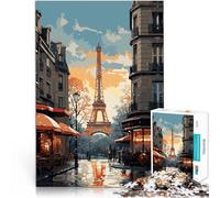 Puzzle 1000 pezzi per adolescenti Parigi Francia Giocattolo educativo intellettuale decomprimente Gioco educativo per compleanno e Natale 52x38cm