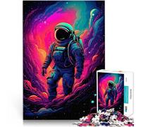 Puzzle 1000 pezzi per adolescenti Passeggiata nella Nebulosa dell'Astronauta Gioco di famiglia per e Adatto per la decorazione del desktop 52x38cm