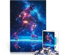 Puzzle 1000 pezzi per adolescenti Pattinaggio sul ghiaccio con le stelle Gioco di famiglia per e Decorazioni e regali unici per la casa 38x26cm