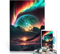 Puzzle 1000 pezzi per adolescenti Pianeta Aurora Boreale Giocattoli educativi per l'apprendimento Giochi per famiglie decorazione murale 38x26cm
