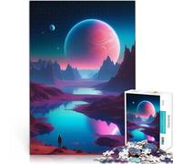 Puzzle 1000 pezzi per adolescenti Pianeta dell'immaginazione Gioco di famiglia antistress sfida difficile Regalo di compleanno, regali 75x50cm
