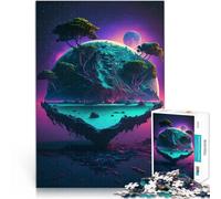 Puzzle 1000 pezzi per adolescenti pianeta isola Aiuta il cervello ad allenare i giocattoli che creano dipendenza per coltivare la pazienza Un'opera d'arte 50x70cm