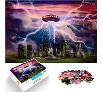 Puzzle 1000 pezzi per adolescenti Pianeta UFO della nave spaziale Antistress Sfida difficile offerte come regali per tutta la famiglia 50x70cm