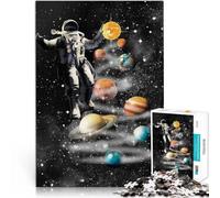 Puzzle 1000 pezzi per adolescenti Pianeti astronauti nello spazio Giocattoli Giochi Educativi Antistress Migliorare l'amore tra le coppie 50x70cm