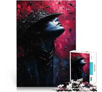 Puzzle 1000 pezzi per adolescenti Pipistrello vampiro umano Giocattoli di gioco impegnativi con poster abbinato e foglio di quiz 38x26cm