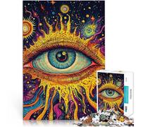 Puzzle 1000 pezzi per adolescenti Pittura dell'occhio cosmico Gioco impegnativo e gioco in famiglia Regalo di compleanno, regali, arte murale 75x50cm