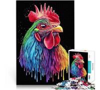 Puzzle 1000 pezzi per adolescenti Pop Art Arcobaleno Rhode Island Red Rooster Giochi educativi fai da te Regali di compleanno 38x26cm