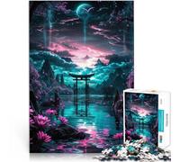 Puzzle 1000 pezzi per adolescenti Porta del Giappone Antistress Vacanza in patria Uccidere il tempo Lista dei desideri con Babbo Natale 75x50cm